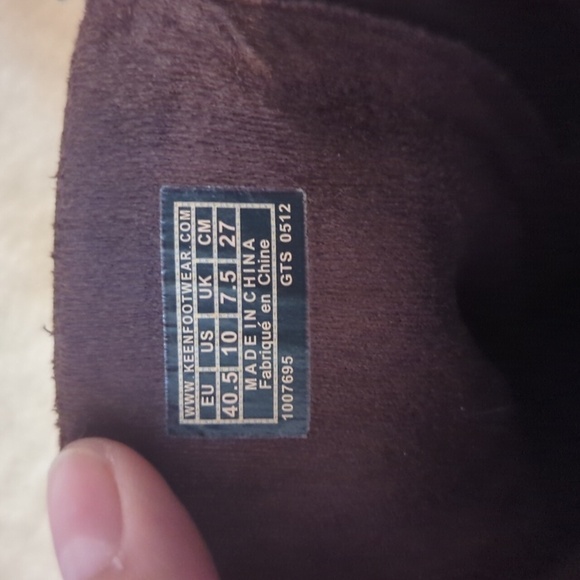 Keen Kate slouch boot wedge heel size 10 tan brown - Picture 8 of 12